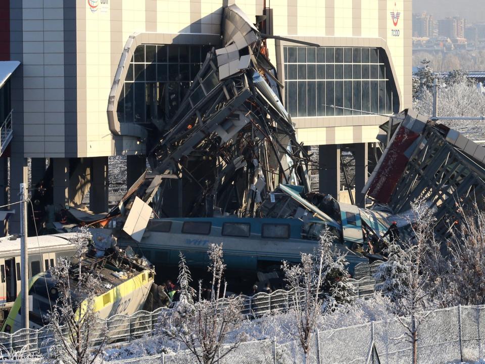 Ankara train crash: At least nine dead and 47 injured in high-speed collision in Turkish capital