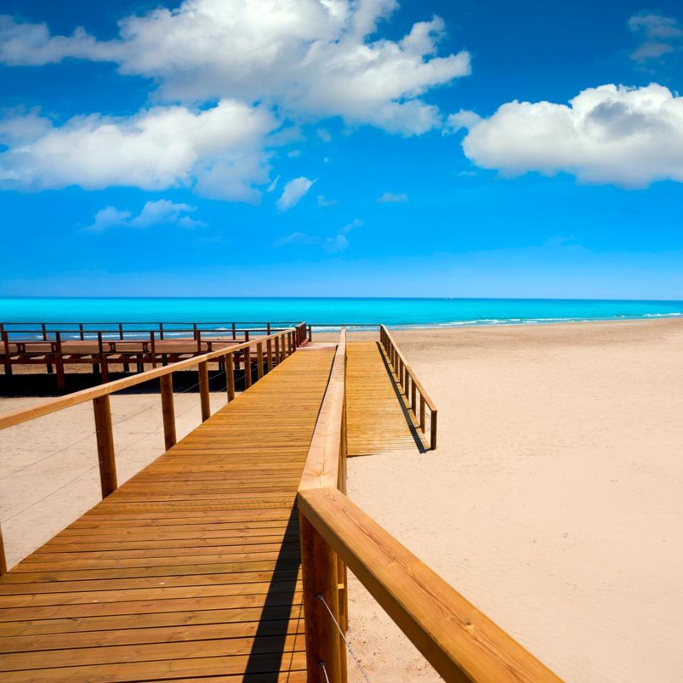 Playa de la Romana en Alcossebre, Castellón, en la Costa del Azahar