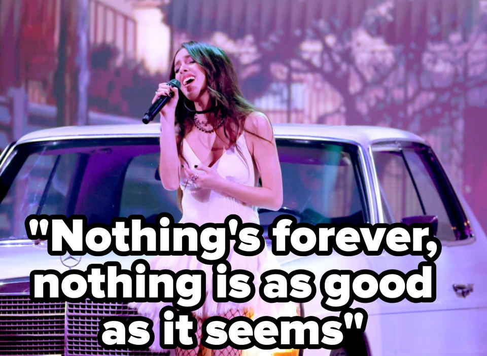 &quot;Nothing's forever, nothing is as good as it seems&quot;