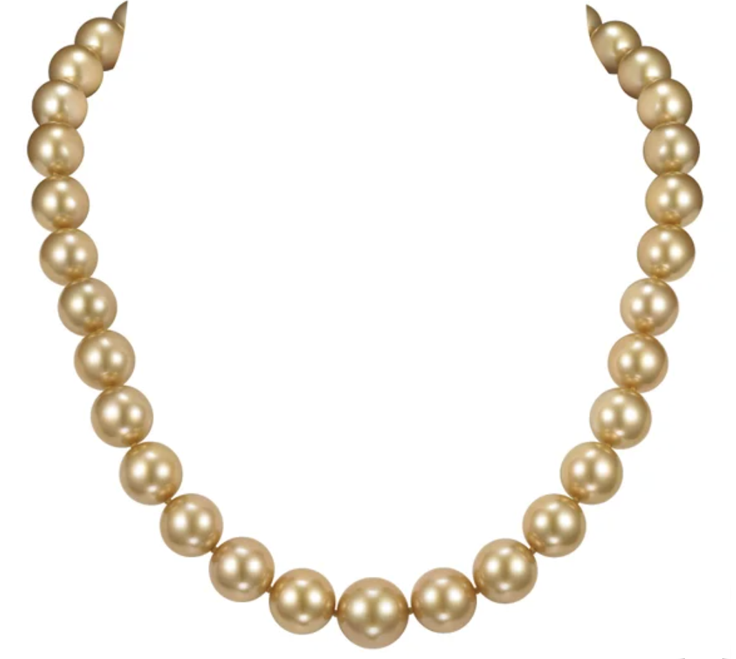 Gold Pearl Necklace