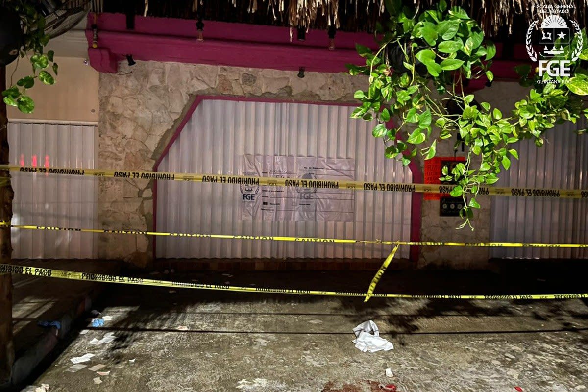 La Malquerida, el establecimiento donde se dio el tiroteo donde fueron aseinadas dos turistas extranjeras en Tulum, Quintana Roo. Foto: EFE