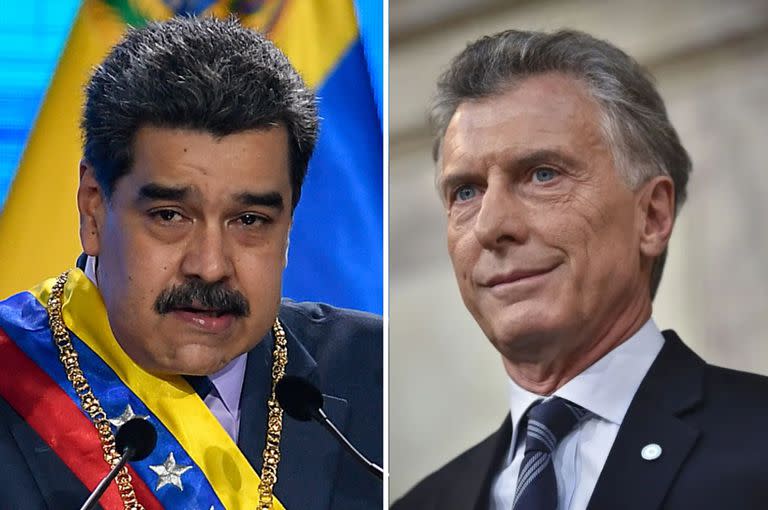 Nicolás Maduro y Mauricio Macri.