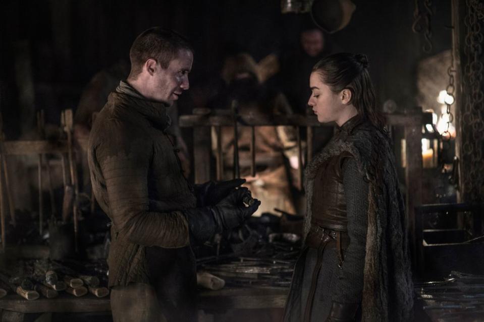 Gendry and Arya | Helen Sloan/HBO