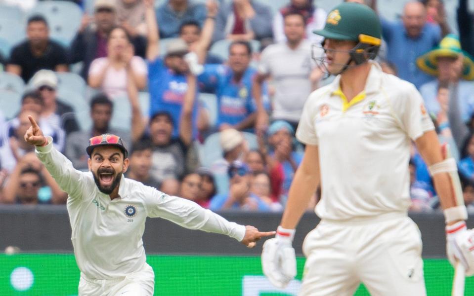 India captured Australia's last two wickets after a rain-delayed start to day five of the third Test on Sunday to complete an emphatic 137-run win and take a 2-1 series lead into the Sydney finale.