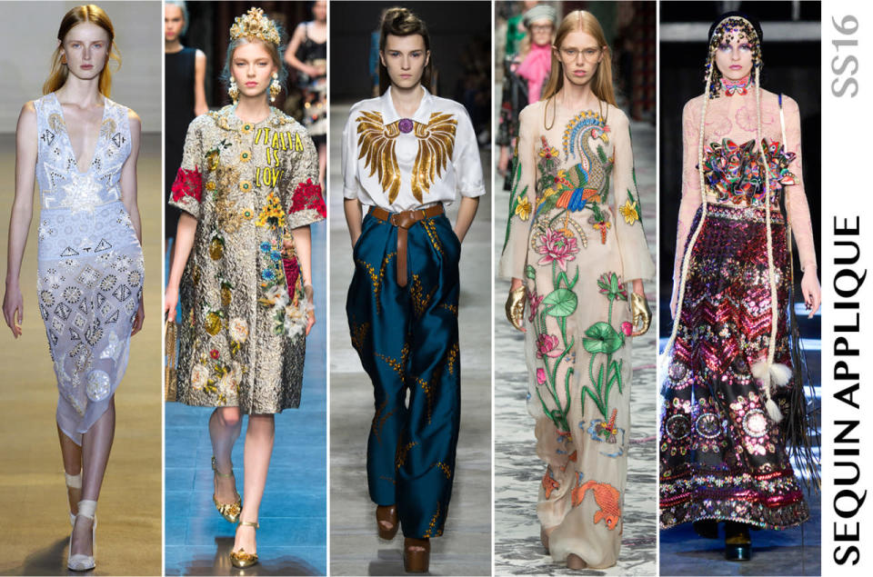 <p>Believe it or not, craftsmanship still counts for something in this world of fast fashion. When it comes to beautiful, intricate appliqué, you can’t beat the masters like Prada, Fendi and Giambattista Valli, who all used the technique for some of the season’s prettiest dresses and coats. </p>