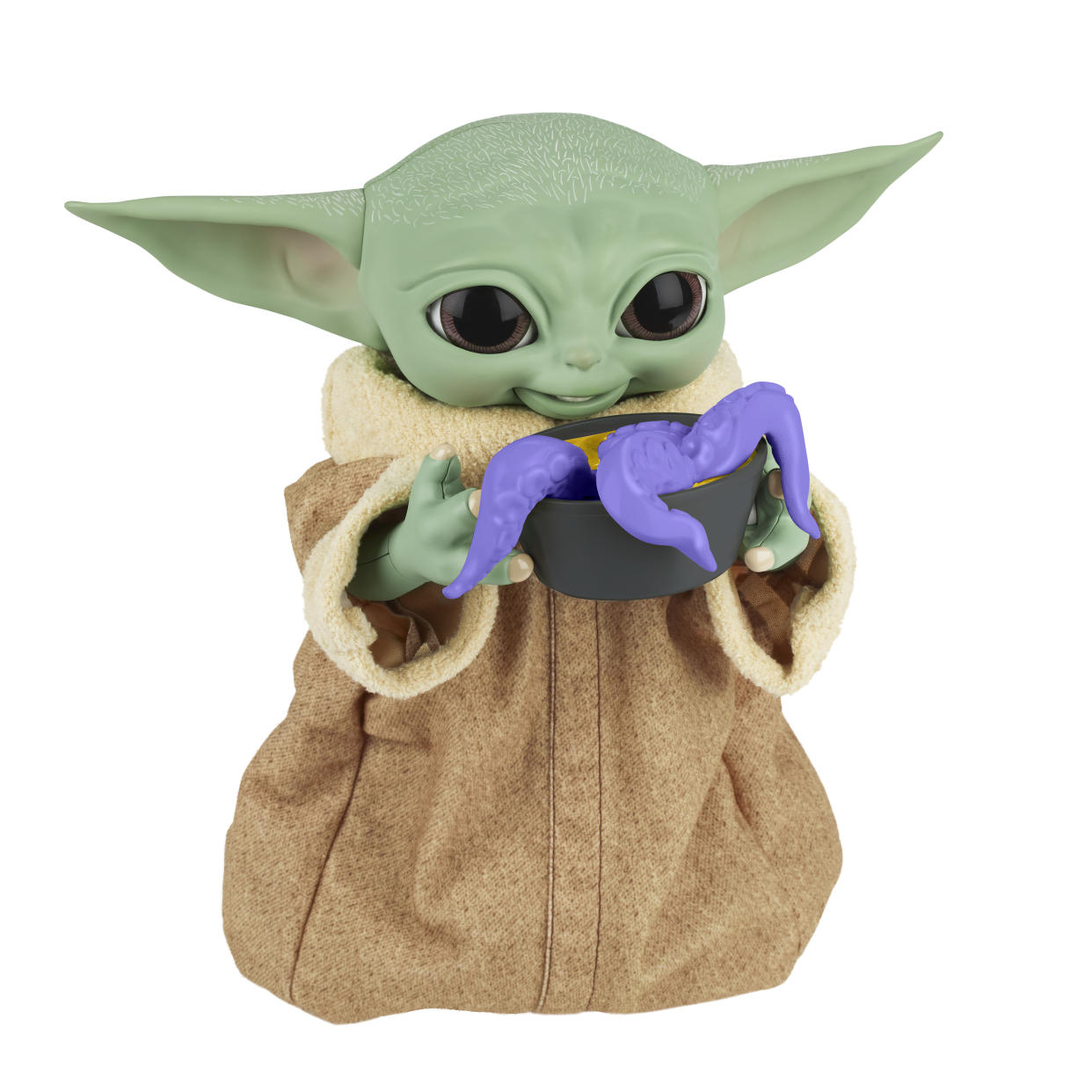 Contemplate Grogu's next meal with Hasbro's Galactic Snackin' Grogu toy (Photo: Hasbro)