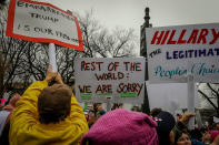 <p>Thousands of demonstrators gather in the Nation’s Capital for the Women’s March on Washington to protest the policies of President Donald Trump. January 21, 2017. (Photo: Mary F. Calvert for Yahoo News) </p>