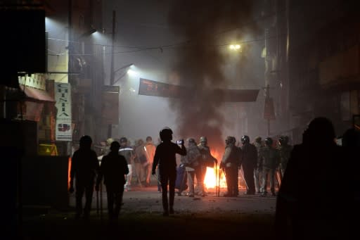 Angry protests against the citizenship law raged into the night in Kanpur, in the northern Indian state of Uttar Pradesh