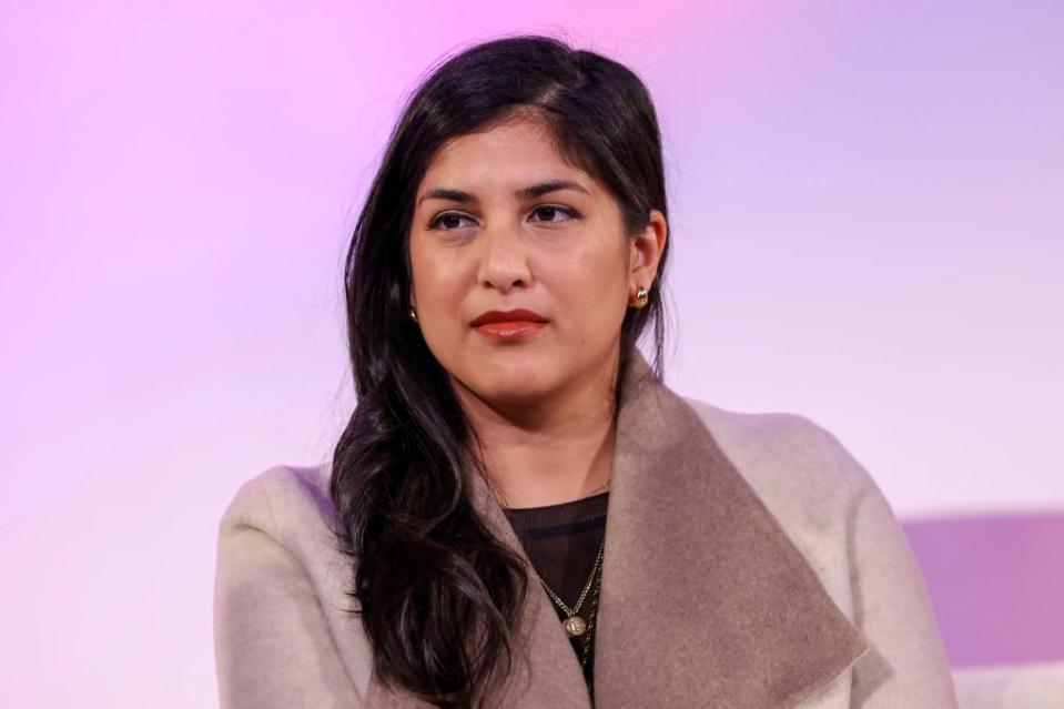 Christine D'Souza Gelb at The Wrap's Power Women Summit, Maybourne Hotel, Beverly Hills, California on Dec 5, 2023.