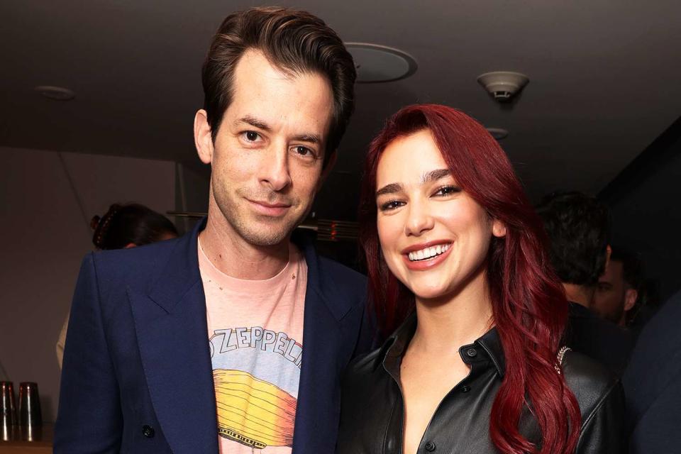 <p>Eric Charbonneau/Getty</p> Mark Ronson and Dua Lipa