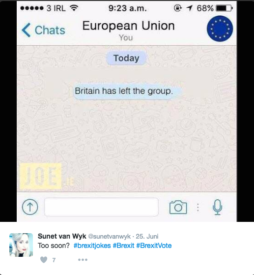 Die besten Brexit-Witze auf Twitter