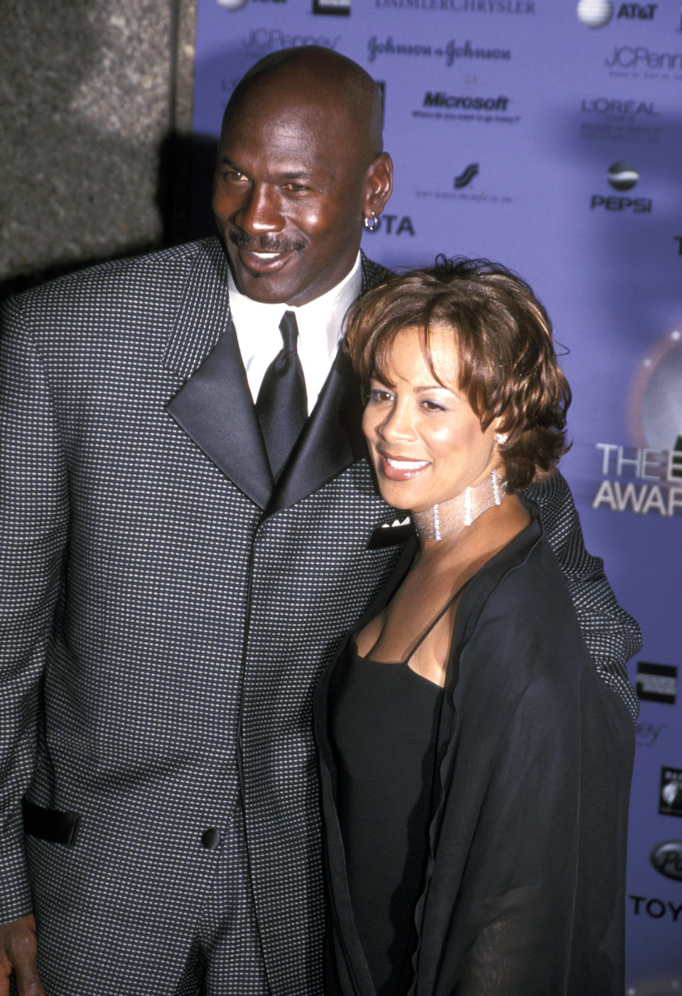 NEW YORK CITY - APRIL 14:  Basketball player Michael Jordan and wife Juanita Vanoy attend the 