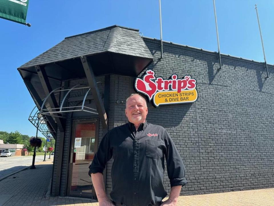 Todd Johnson at his new Shawnee restaurant.