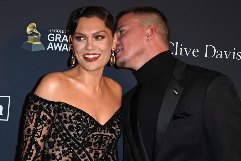 Jessie J and Channing Tatum at the Clive Davis pre-Grammy gala (Getty Images)