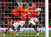 Soccer Football - FA Cup Quarter Final - Manchester United vs Brighton & Hove Albion - Old Trafford, Manchester, Britain - March 17, 2018 Manchester United's Nemanja Matic scores their second goal Action Images via Reuters/Jason Cairnduff