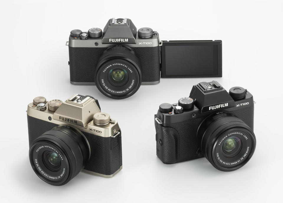 Fujifilm has unveiled the X-T100, an interesting mirrorless camera that's