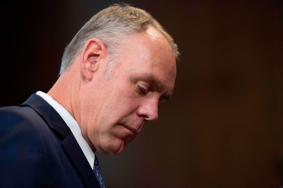 Ryan Zinke set to resign as head of the Interior Department.&nbsp; (Photo: Evening Standard)