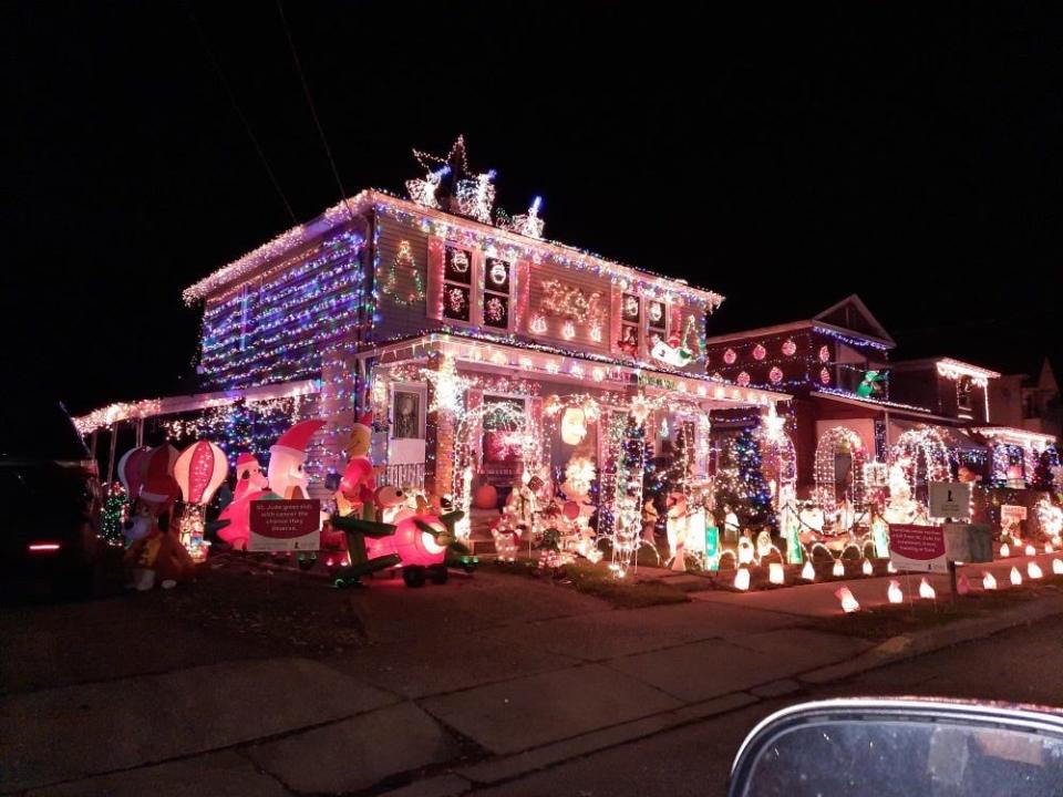 Through their Christmas lights display, the Dunn family of Ambridge raised $100,000 for St. Jude's.