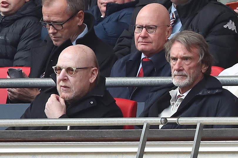 Sir Jim Ratcliffe and Avram Glazer of Manchester United