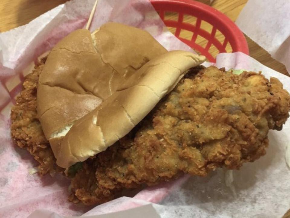 chicken fried steak sandwich