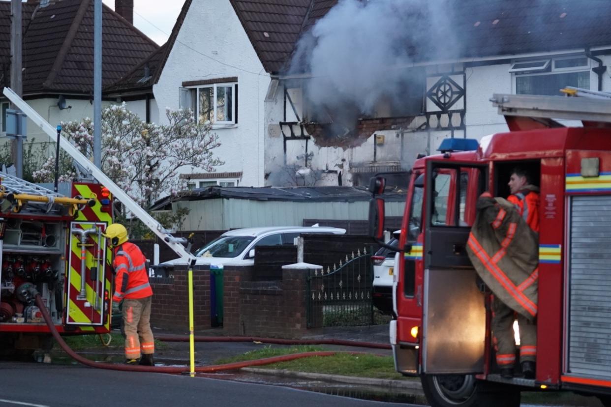 Emergency services raced to the scene on Brownley road, Wythenshawe. (Reach)