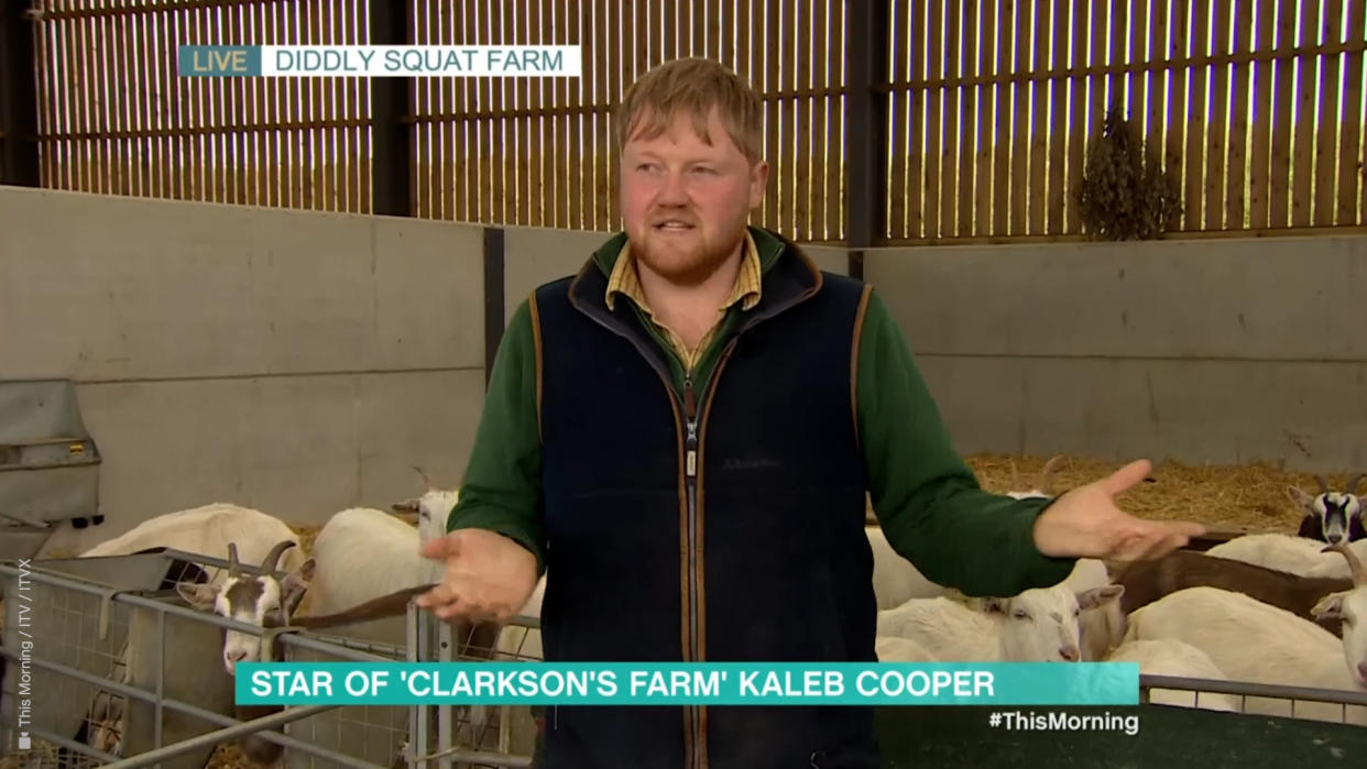 Kaleb Cooper appeared on This Morning. (ITV screengrab)