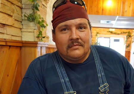 Republican member of the Montana State Senate, coal miner and Northern Cheyenne member Jason Small is seen in Colstrip, Montana, U.S. June 22, 2017. REUTERS/Valerie Volcovici