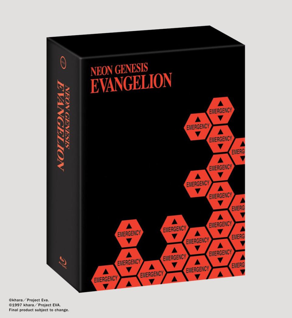 The cover for the Neon Genesis Evangelion complete series Blu-ray set