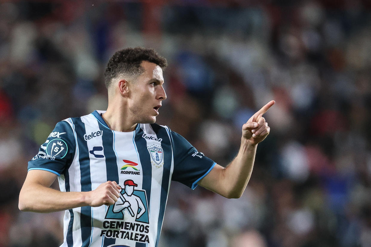 Oussama Idrissi festeja su gol contra Philadelphia en la Concachampions. (Manuel Velásquez/Getty Images)