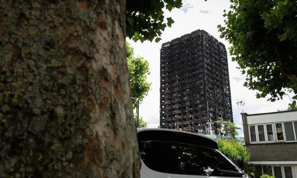 Grenfell Tower after the blaze