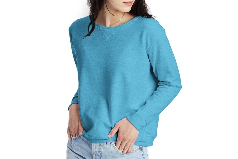 Sudadera Ecosmart de Hanes con cuello redondo