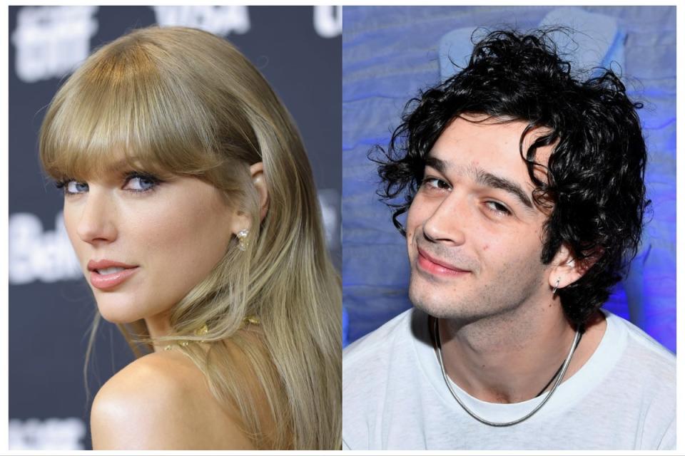 Taylor Swift and the 1975’s Matty Healy (Getty)