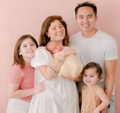 Andi is now happy with her family of five with partner Philmar Alipayo