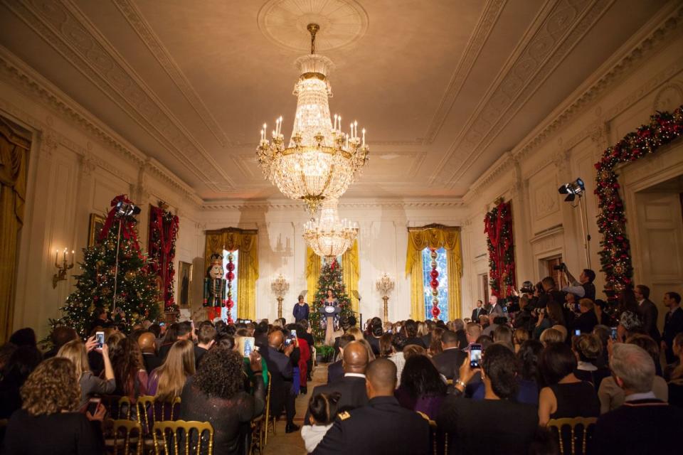 Los Obama desvelan la decoración navideña de la Casa Blanca de 2016