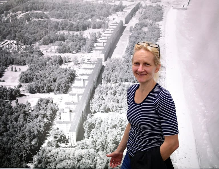 Katja Lucke, chief historian of the heritage-protected Prora Complex in Prora, near Binz, on the island of Ruegen