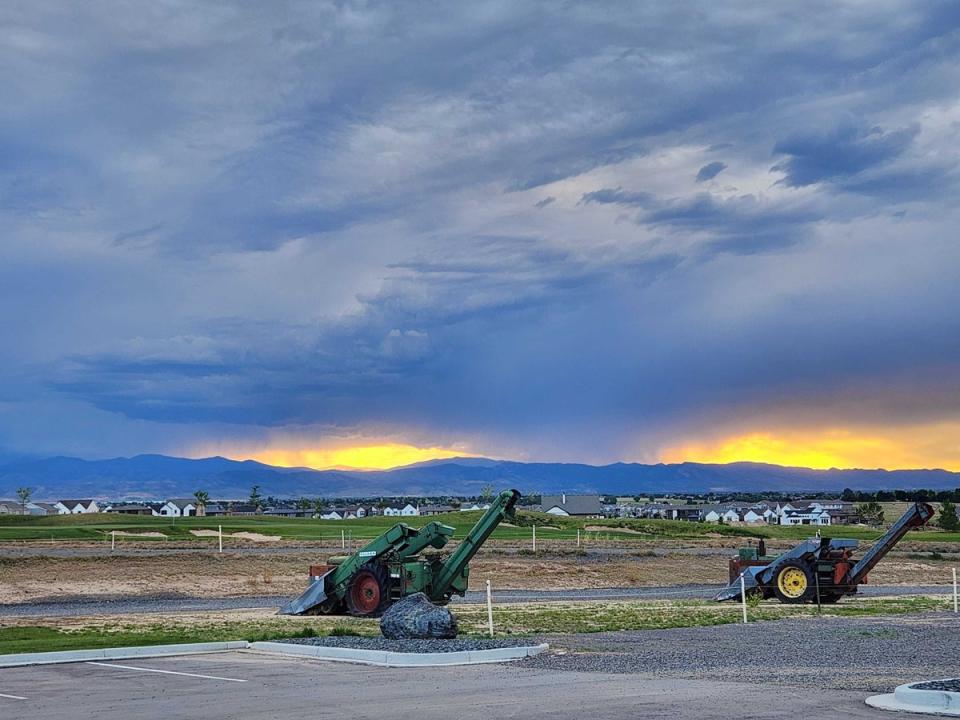 Lauren Boebert watched the results come in Tuesday evening in the shadow of the Rockies in Windsor, Colorado (John Bowden)