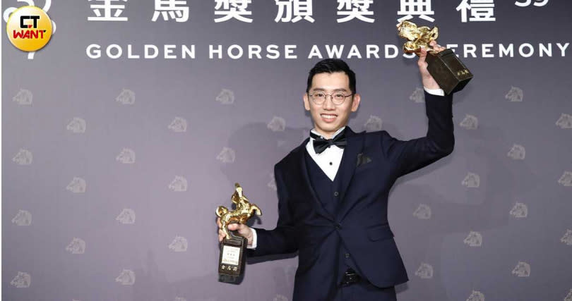 .劉國瑞繼「最佳原著劇本」後，再奪最佳新導演獎。（圖／攝影組）