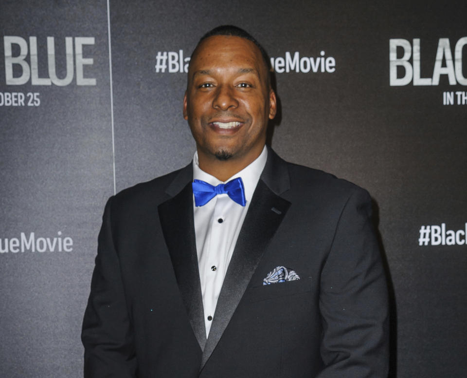FILE - This Oct. 21, 2019 file photo shows director Deon Taylor at a special screening of his film, "Black and Blue", in New York. After making successful movies independently for 15 years, Hollywood is starting to take notice of Taylor. This year he has two major films in theaters. “The Intruder” became a solid hit in May, and his police thriller “Black and Blue” opens nationwide Thursday. (Photo by Christopher Smith/Invision/AP, File)