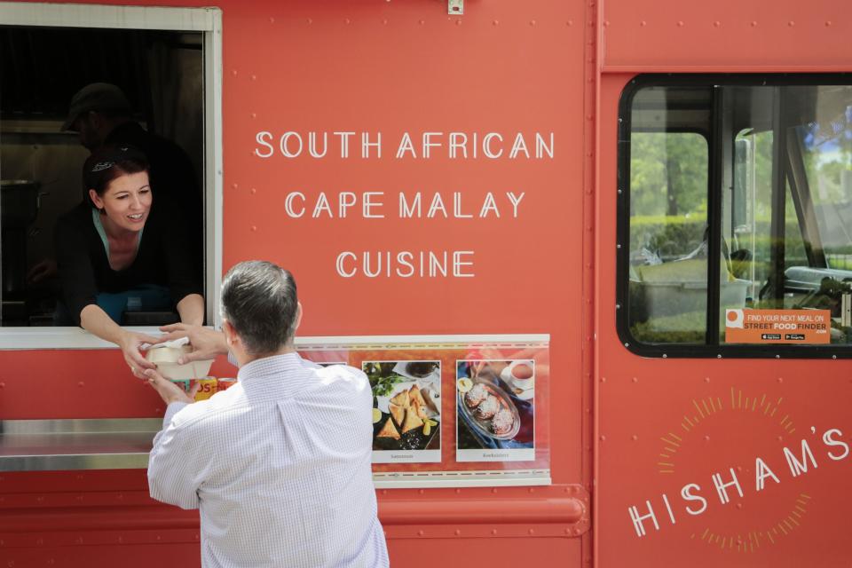 Four years ago, Hisham Omardien and his wife, Olivia Clark, started Hisham's Food Truck, which specializes in Cape Malay South African cuisine. The couple were dancers with BalletMet before opening the business.