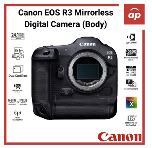 Canon EOS R3 Mirrorless Digital Camera (Body) + Free gifts. PHOTO: Lazada