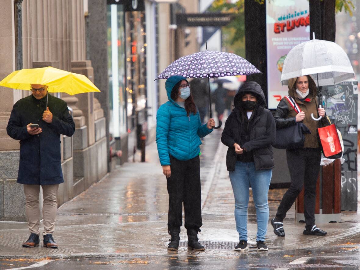 About About 10 to 25 millimetres of rain are expected in southern Quebec throughout the day. (Ryan Remiorz/The Canadian Press - image credit)