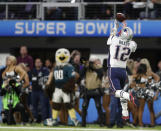 <p>New England Patriots quarterback Tom Brady can’t catch a pass during the first half of the NFL Super Bowl 52 football game against the Philadelphia Eagles Sunday, Feb. 4, 2018, in Minneapolis. (AP Photo/Jeff Roberson) </p>