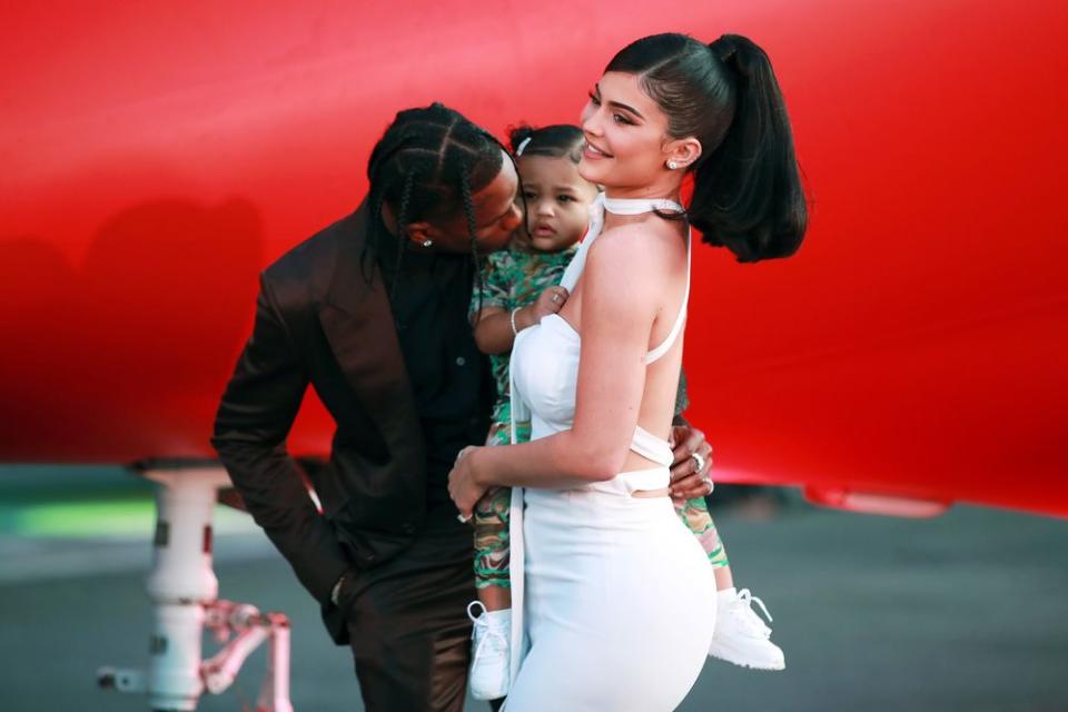 Travis, Stormi, and Kylie | Rich Fury/Getty