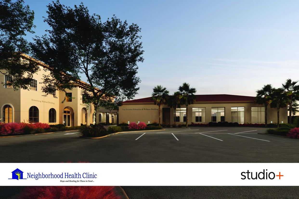 Rendering of the Van Domelen Education and Wellness Building at the Neighborhood Health Clinic in Naples.