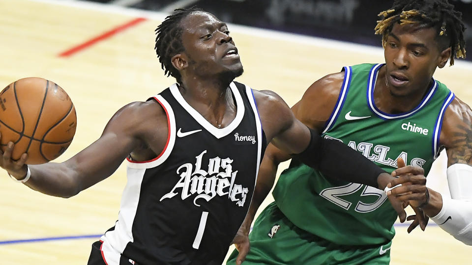 The LA Clippers suffered their worst loss in team history against the Dallas Mavericks, going down 124-73. (Photo by John McCoy/Getty Images)