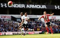 Britain Soccer Football - Tottenham Hotspur v Southampton - Barclays Premier League - White Hart Lane - 8/5/16 Southampton's James Ward Prowse shoots at goal Reuters / Dylan Martinez Livepic EDITORIAL USE ONLY.