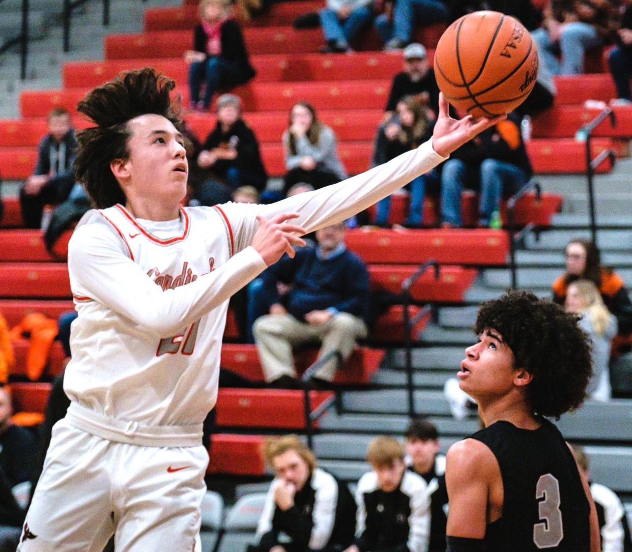 Sandy Valley's Dantae Faiello was named boys basketball co-player of the year in the Inter-Valley Conference South Division.