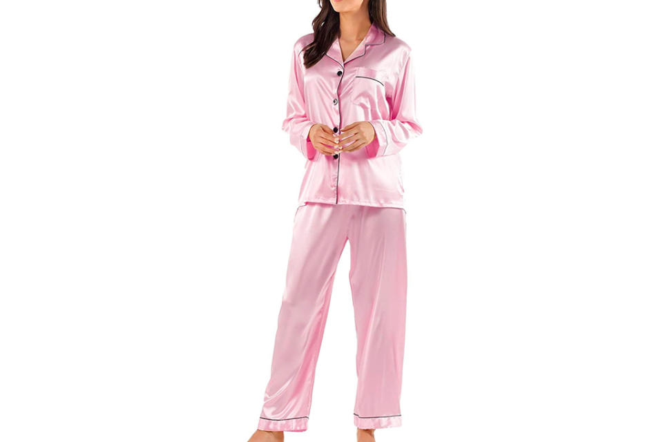 pajamas, amazon, pink