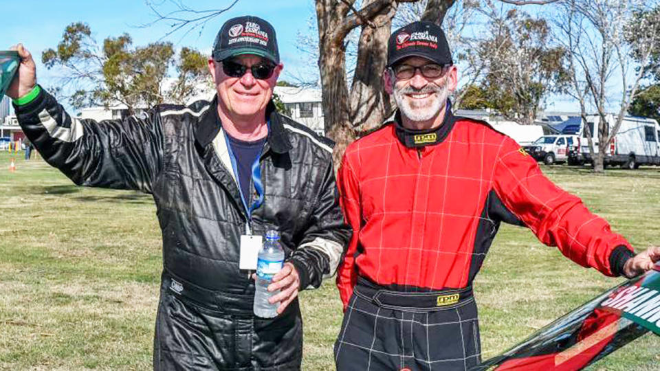 Shane Navin, pictured here at the Targa Tasmania in 2017.