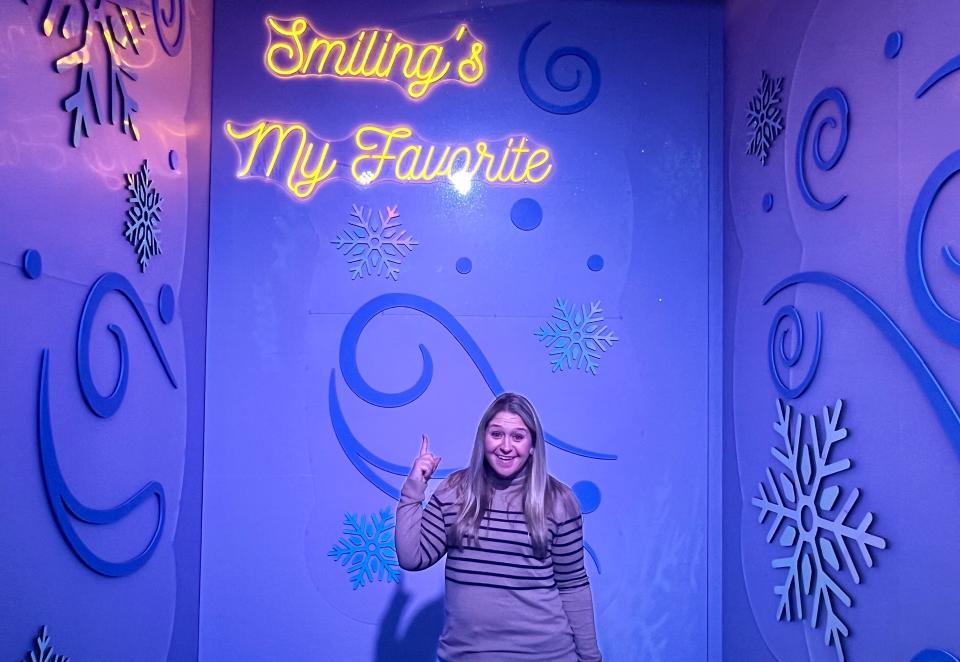 Throughout the exhibit, iconic quotes from Elf can be found mounted on Instagram-worthy photo walls. (Photo: Terri Peters)